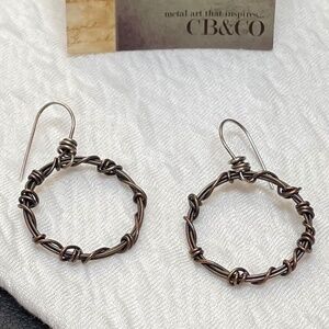 Copper Hoop Earrings NWT